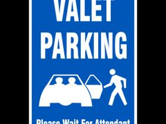 Valet Parking Wait For Attendant Sign